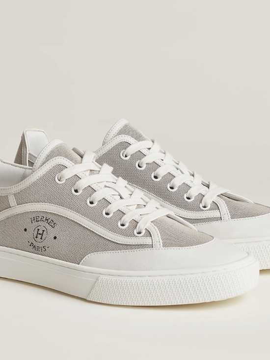 Hermes Other - Hermes Get Men's Sneakers in Canvas and Calfskin Size 9